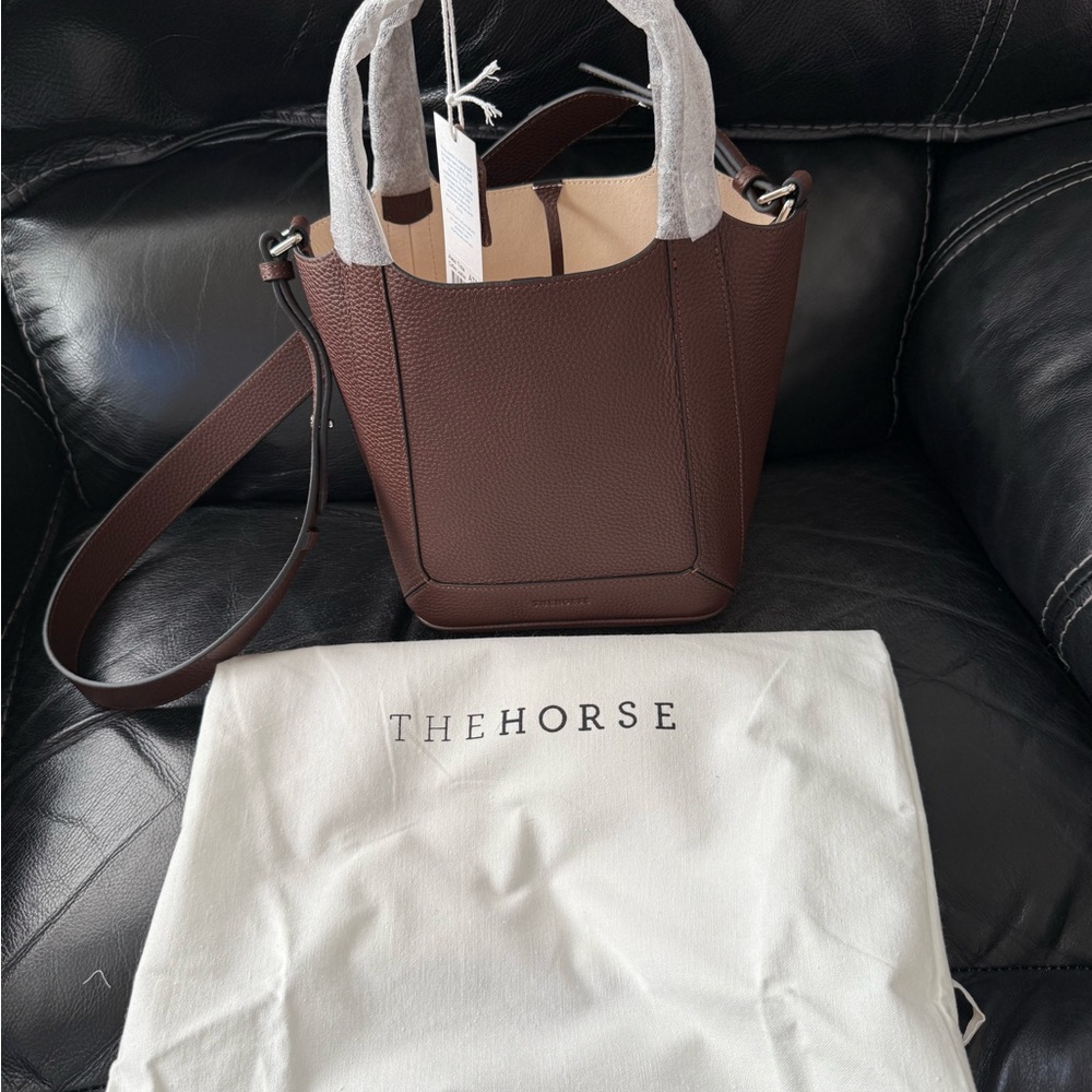 The Horse Brown Tote Bag Minimalist Design - Picture 2 of 5